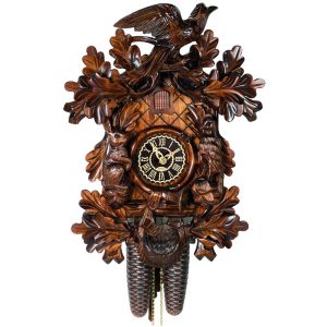 coucou mécanique 8 jours traditionnel avec lapin