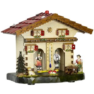 chalet météo en bois naturel