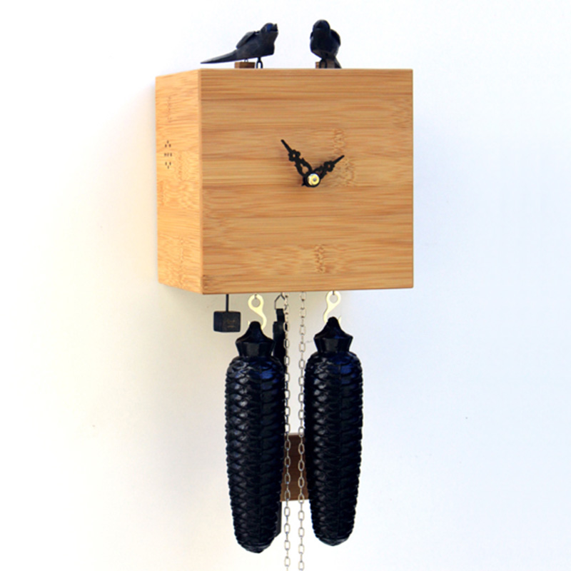 Karlsson Horloge Murale Moderne Cuckoo Bois foncé
