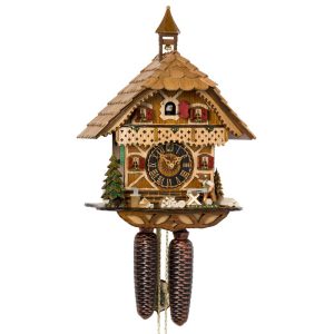 coucou avec bûcheron animé et cloche