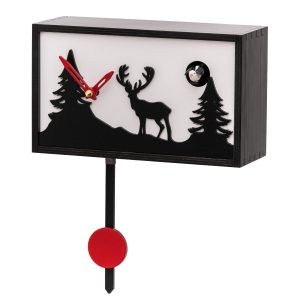horloge kuckuframe de couleur noire