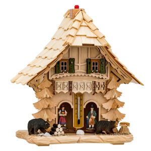 chalet météo en bois naturel