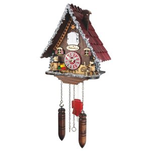 coucou de noël avec figurines Erzgebirge