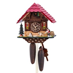 coucou chalet Trenkle Uhren avec toit rouge